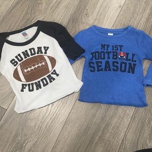 football season shirts 6-12 months